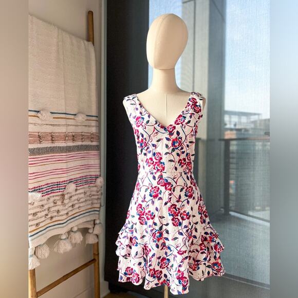 Tanya Taylor Dresses & Skirts - Tanya Taylor White Embroidered Sleeveless Mini Dress Women’s Size 2